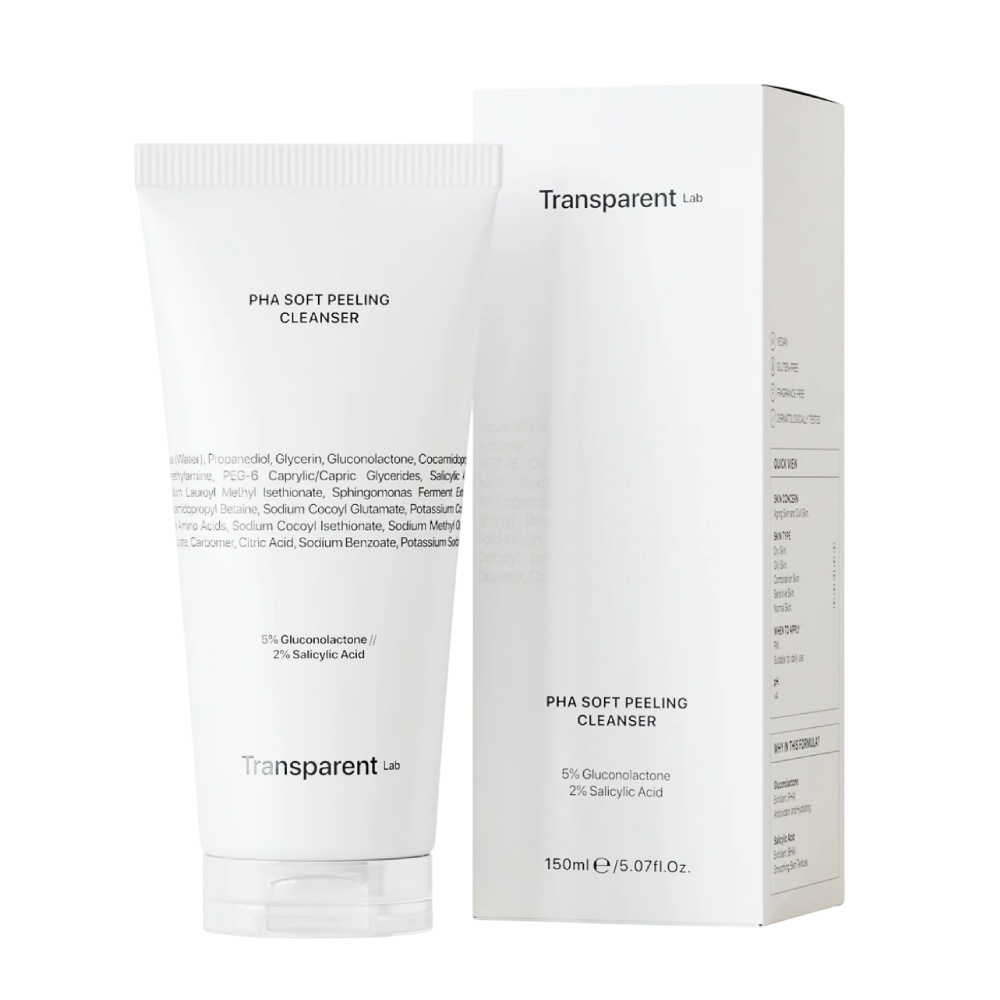 Transparent Lab PHA Soft Peeling Cleanser 150 ml - Мультикислотний очисник для обличчя - фото №1